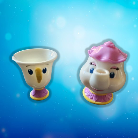 Rare Disney Mrs Potts and Chip Hasbro - Picture 1 of 3